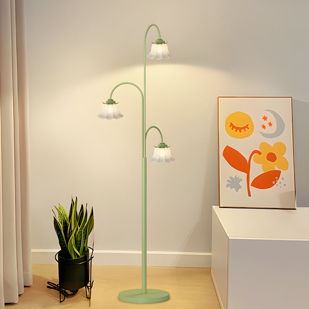 TulipGlow | Stylish Dimmable Modern Arc Floor Lamp for Living Room 3