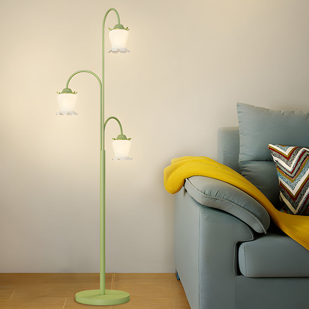 TulipGlow | Stylish Dimmable Modern Arc Floor Lamp for Living Room 4