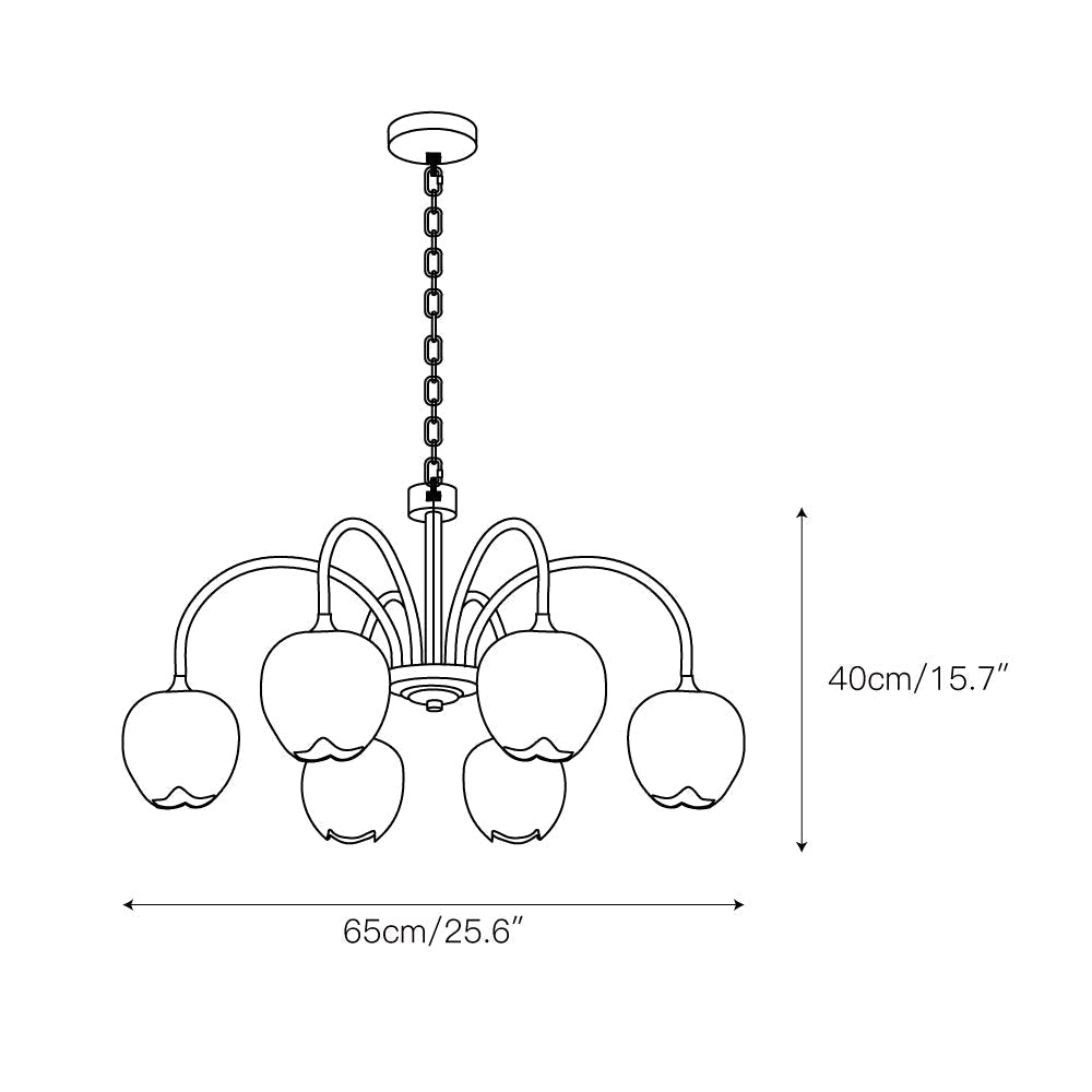 Freyza | Viloror Matcha Glass Glass Chandelier – Dining Room Living Room