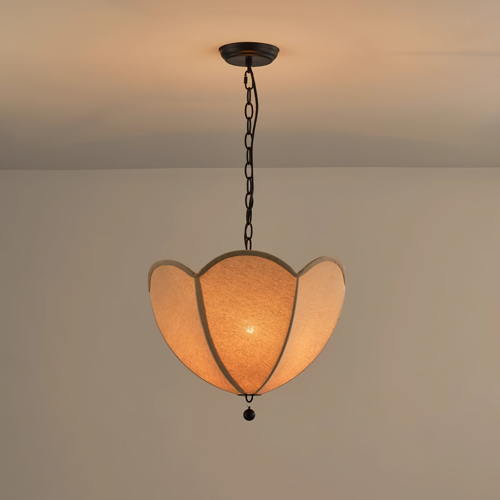 Freyza | Cimararae Vintage Scoop Fabric Pendant Light – Vintage Kitchen Dining Room