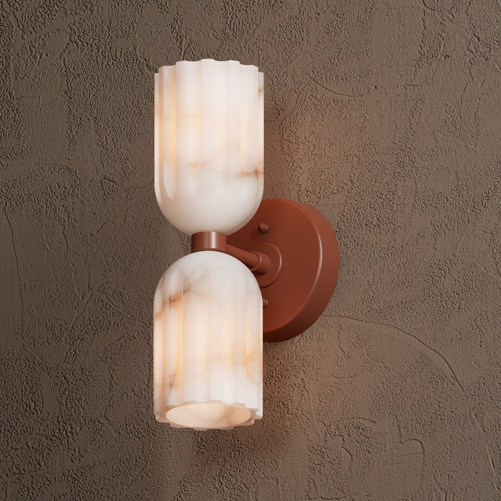 Freyza | Applique murale double en laiton Uraeeth – chambre, couloir