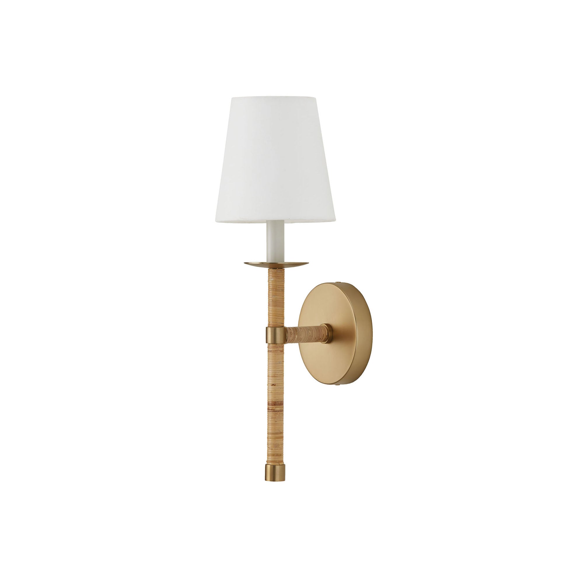 Freyza | Conoror Elegance Vintage Brass Fabric Wall Light – Vintage Bedroom Hallway
