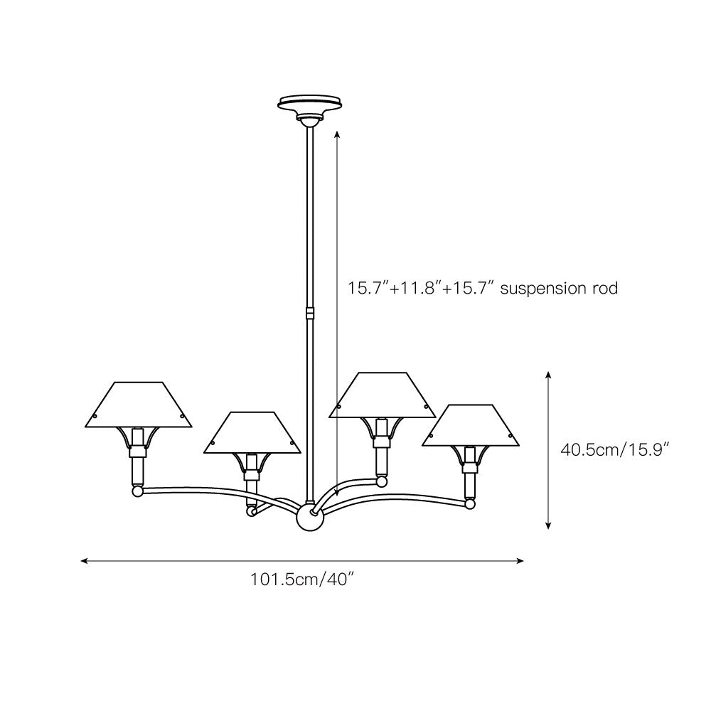 Freyza | Turlington Vintage Industrial Brass Chandelier – Industrial Dining Room Living Room