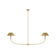 Freyza | Turlington Vintage Industrial Brass Chandelier – Industrial Dining Room Living Room