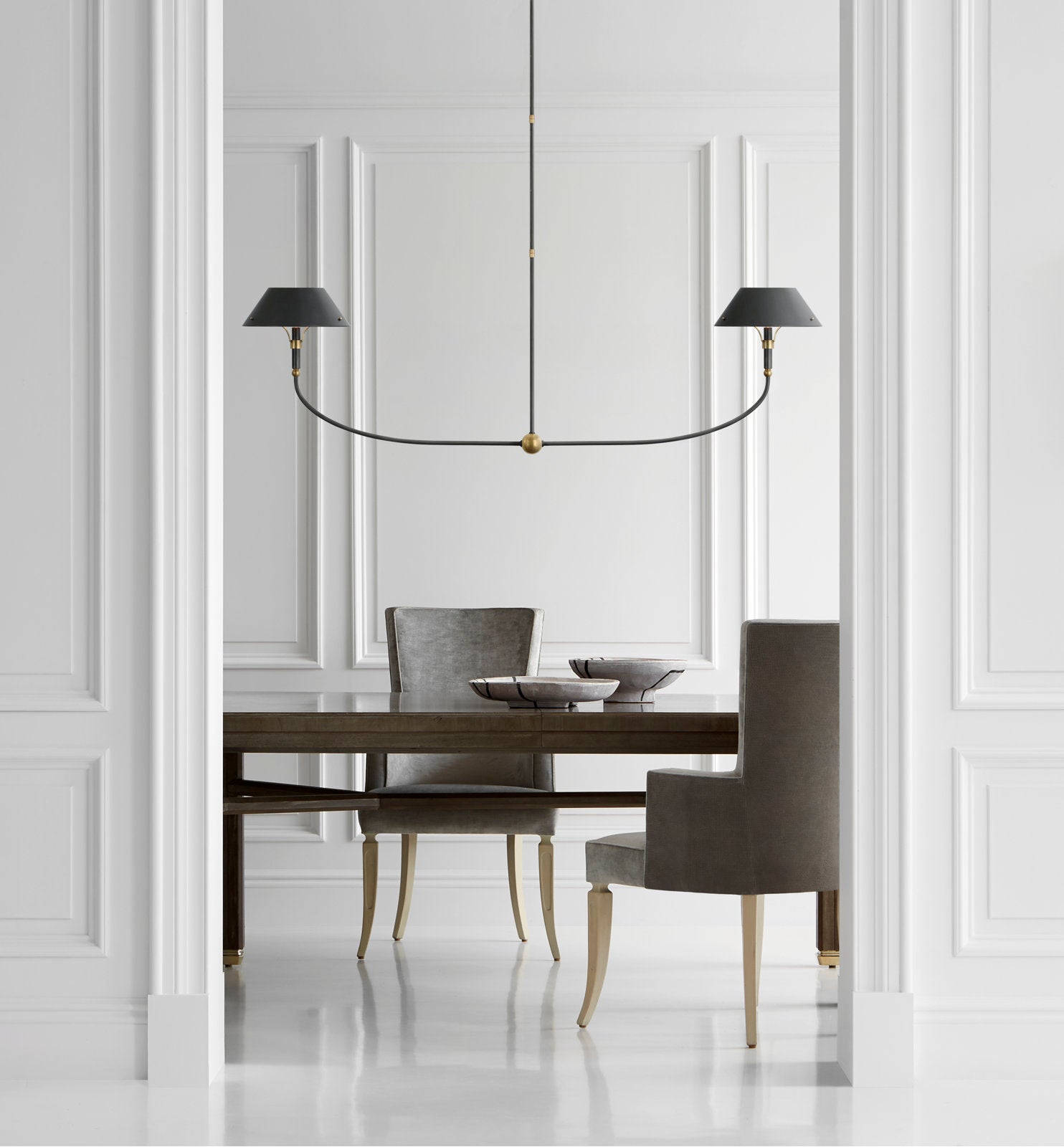 Freyza | Turlington Vintage Industrial Brass Chandelier – Industrial Dining Room Living Room