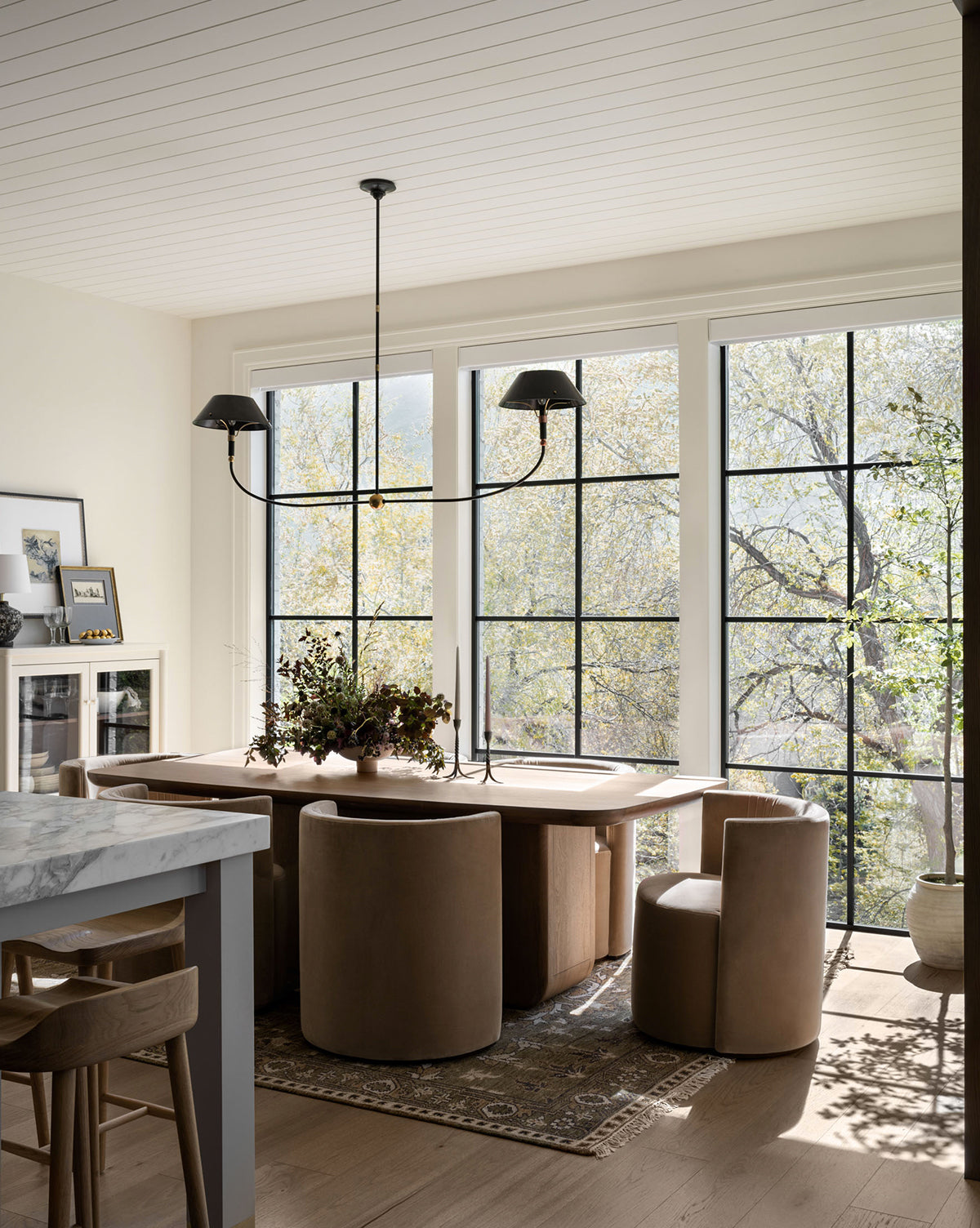 Freyza | Turlington Vintage Industrial Brass Chandelier – Industrial Dining Room Living Room