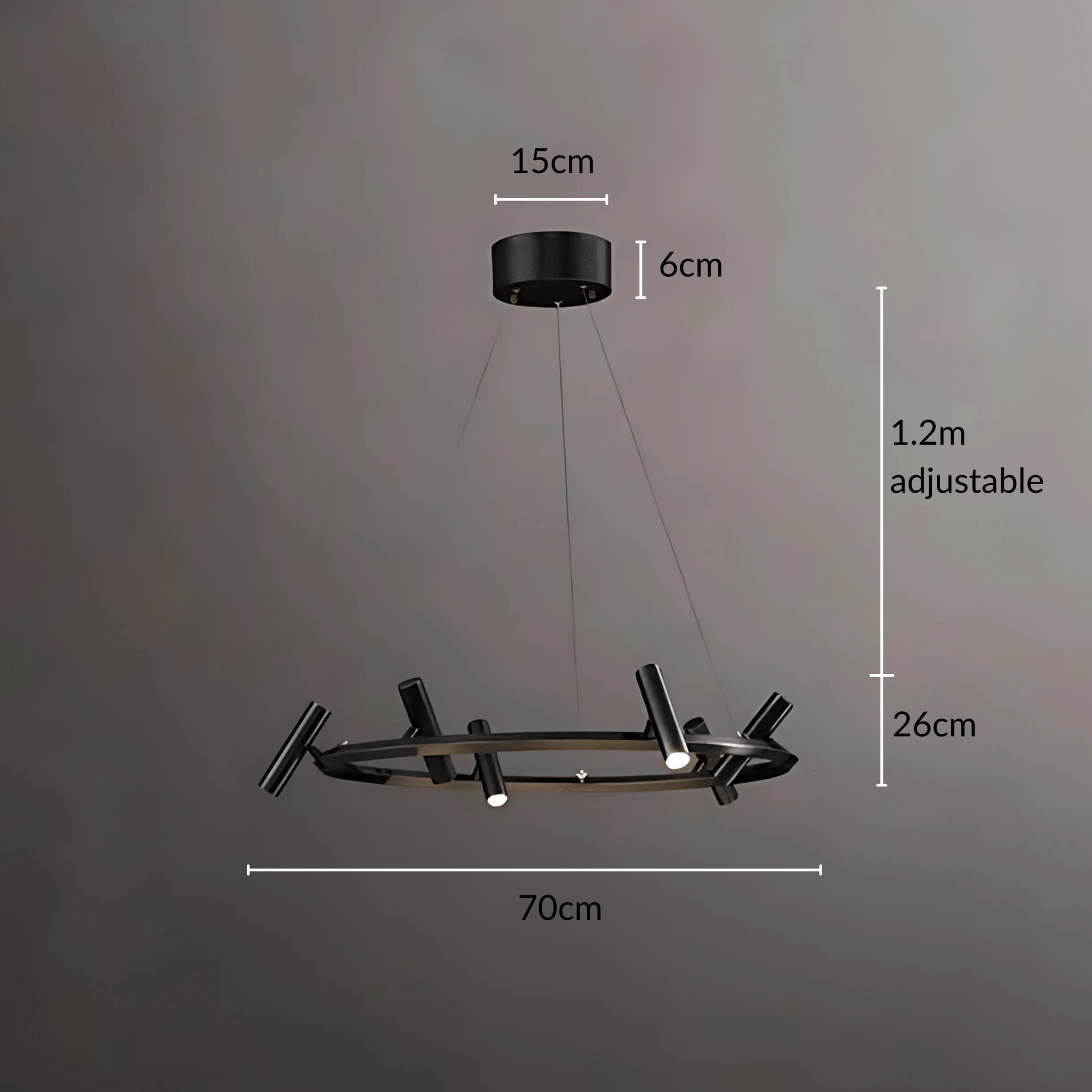 Freyza - TwilightAura | Modern Elegant Metal Chandelier Lighting Fixture