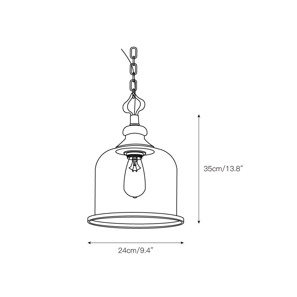 Freyza | Sysolion Vintage Elegance Glass Pendant Light – Vintage Kitchen Dining Room