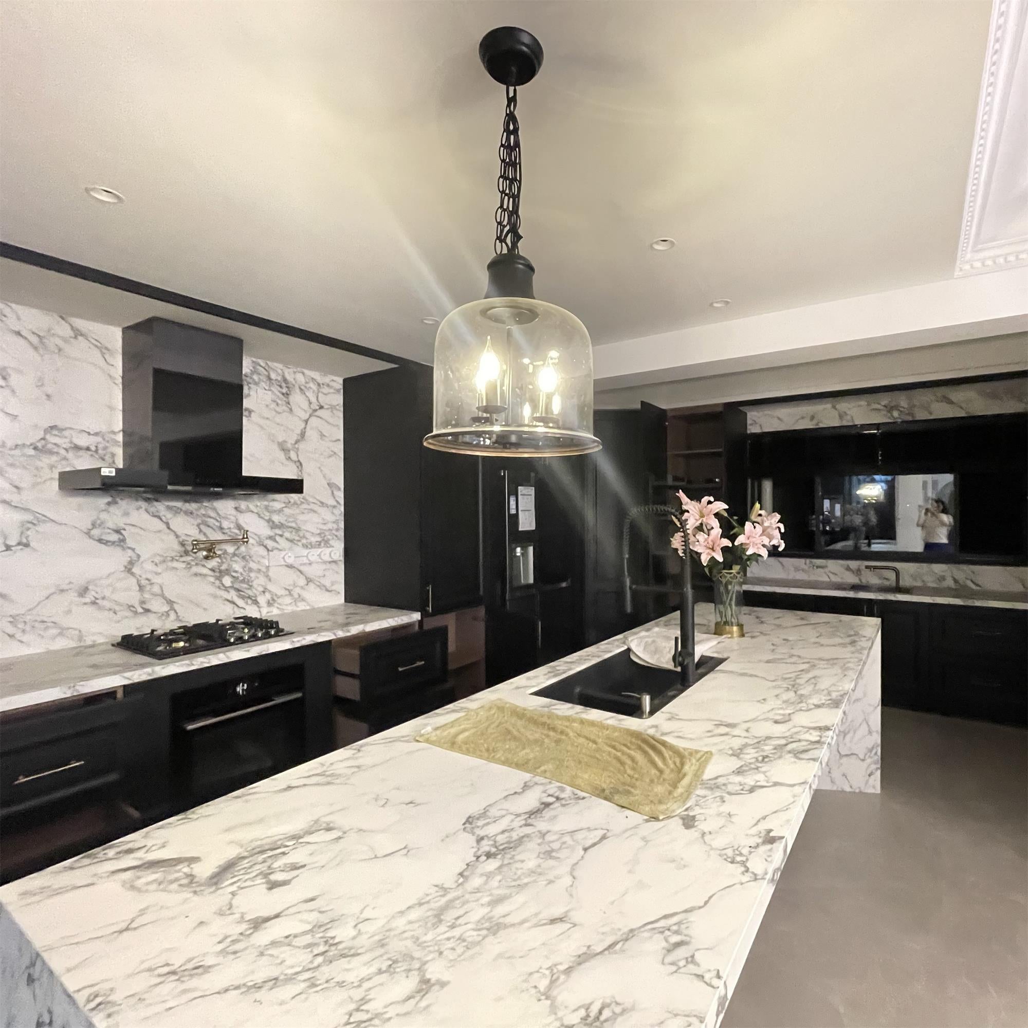 Freyza | Sysolion Vintage Elegance Glass Pendant Light – Vintage Kitchen Dining Room