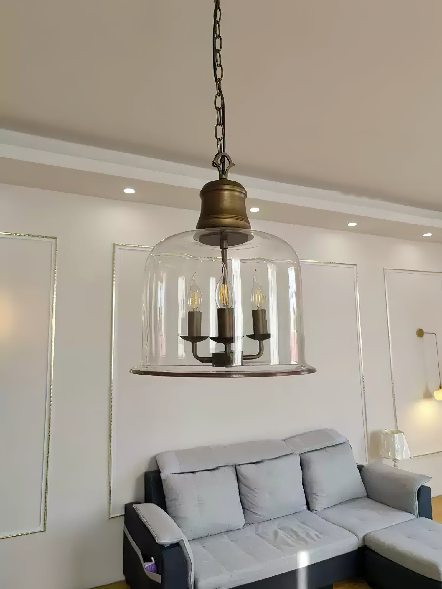 Freyza | Sysolion Vintage Elegance Glass Pendant Light – Vintage Kitchen Dining Room