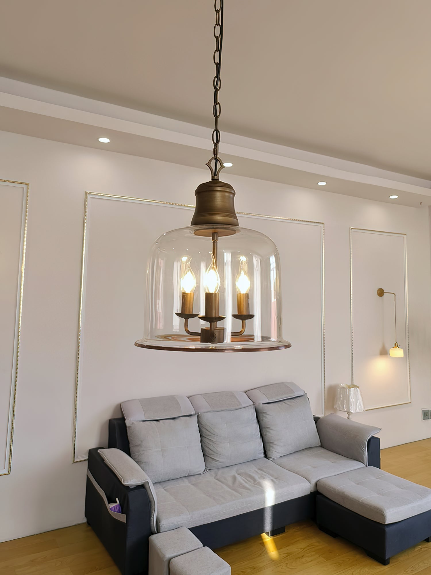 Freyza | Sysolion Vintage Elegance Glass Pendant Light – Vintage Kitchen Dining Room