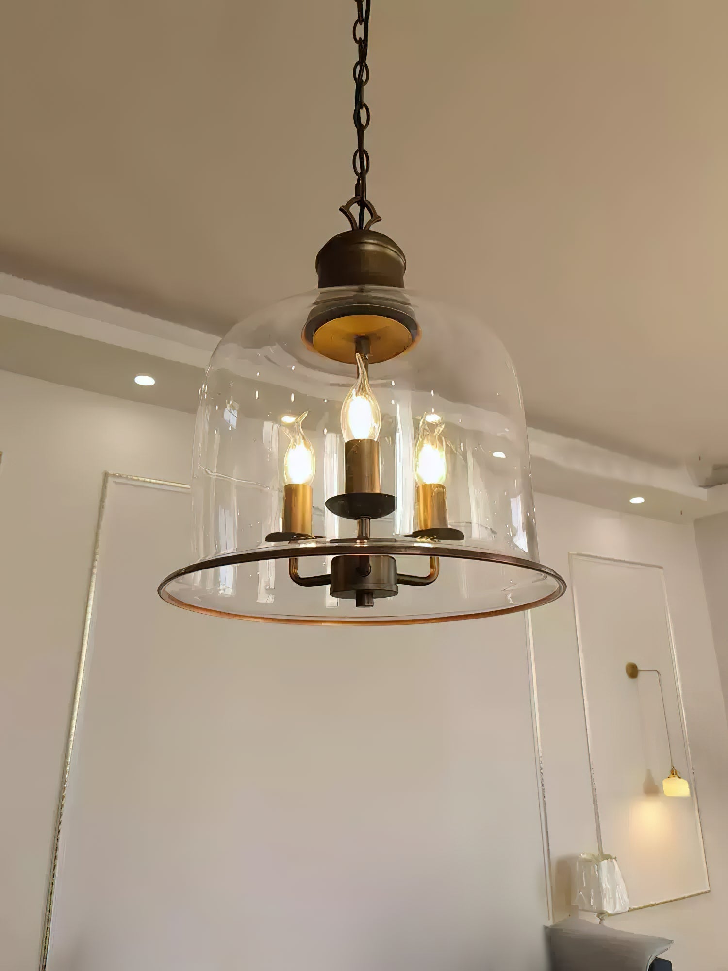 Freyza | Sysolion Vintage Elegance Glass Pendant Light – Vintage Kitchen Dining Room
