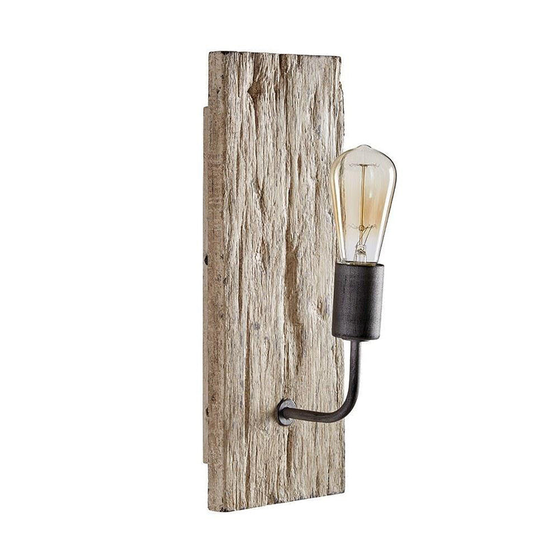 Freyza | Ovenaris Vintage Industrial Wood Wall Light – Industrial Bedroom Hallway