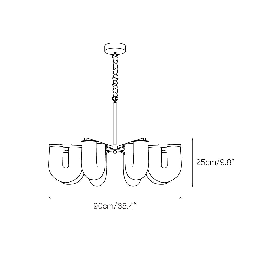 Freyza | Lyshaos Nordic Art Chandelier – Nordic Dining Room Living Room