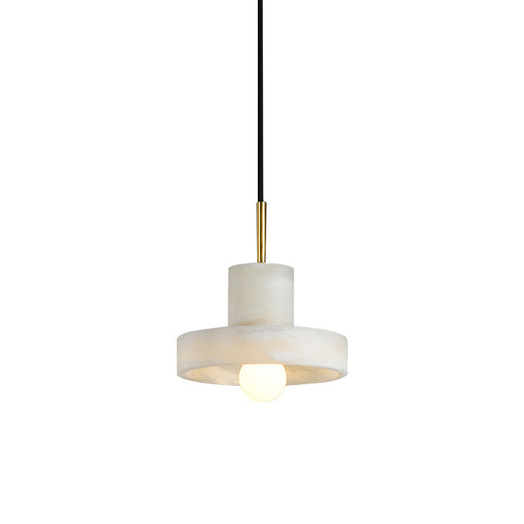 Freyza | Cavelen Brass Alabaster Brass Pendant Light – Kitchen Dining Room