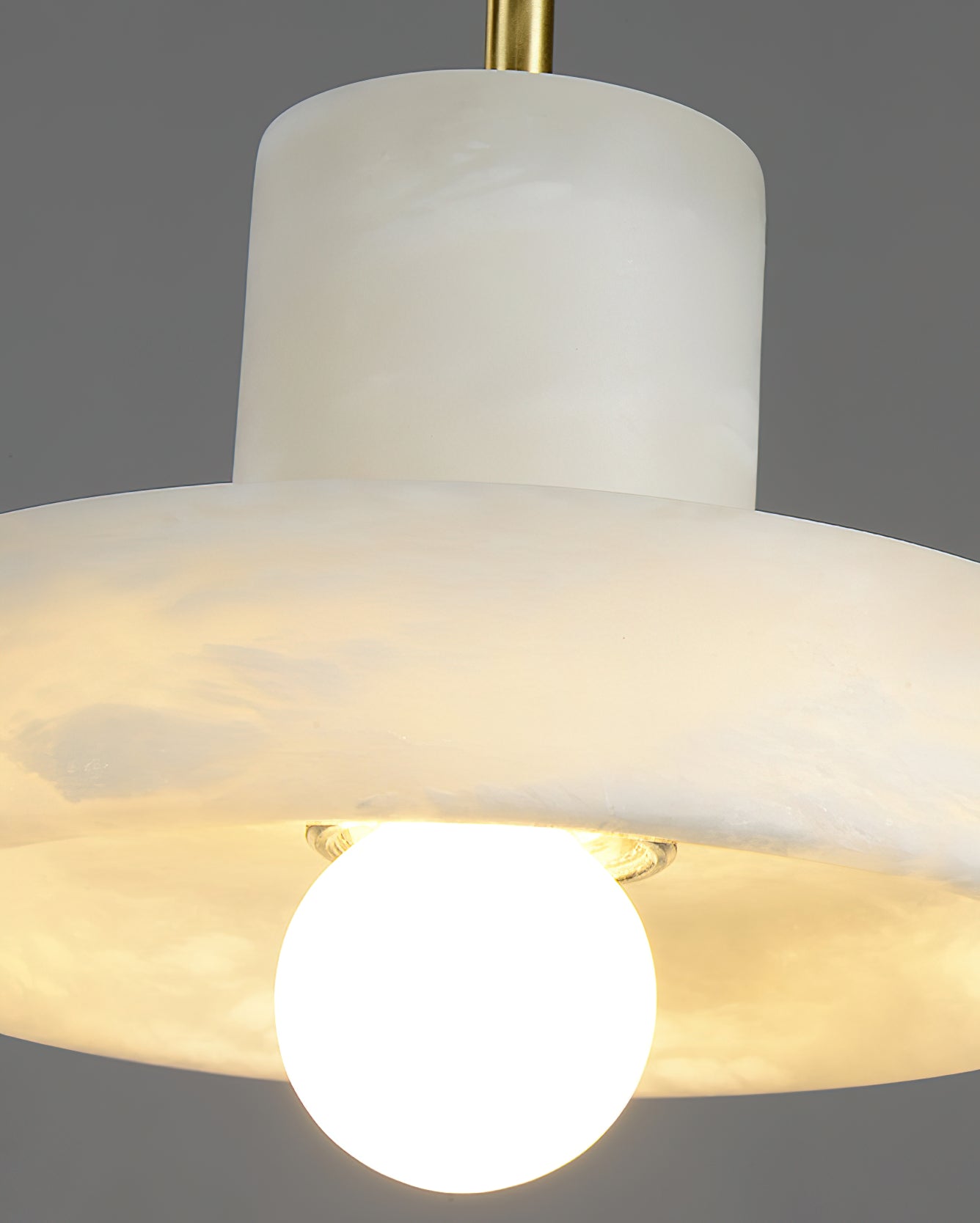 Freyza | Cavelen Brass Alabaster Brass Pendant Light – Kitchen Dining Room