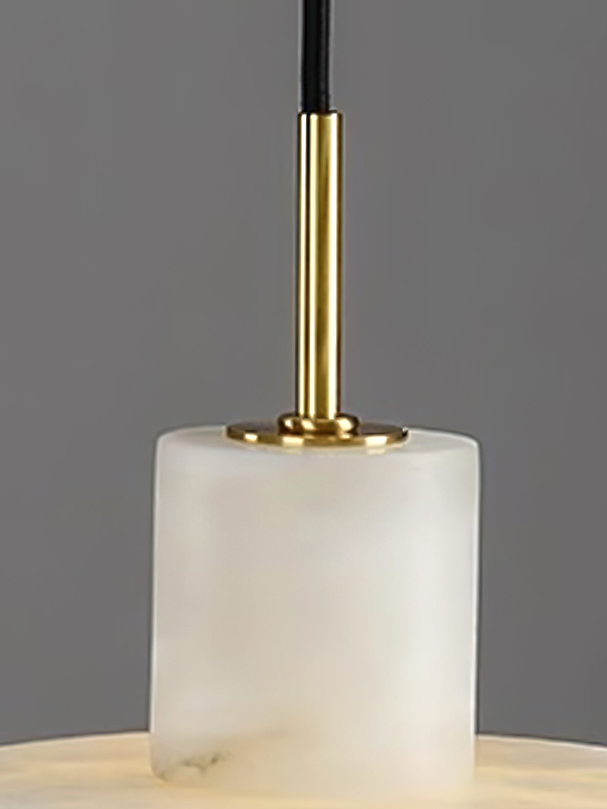 Freyza | Cavelen Brass Alabaster Brass Pendant Light – Kitchen Dining Room