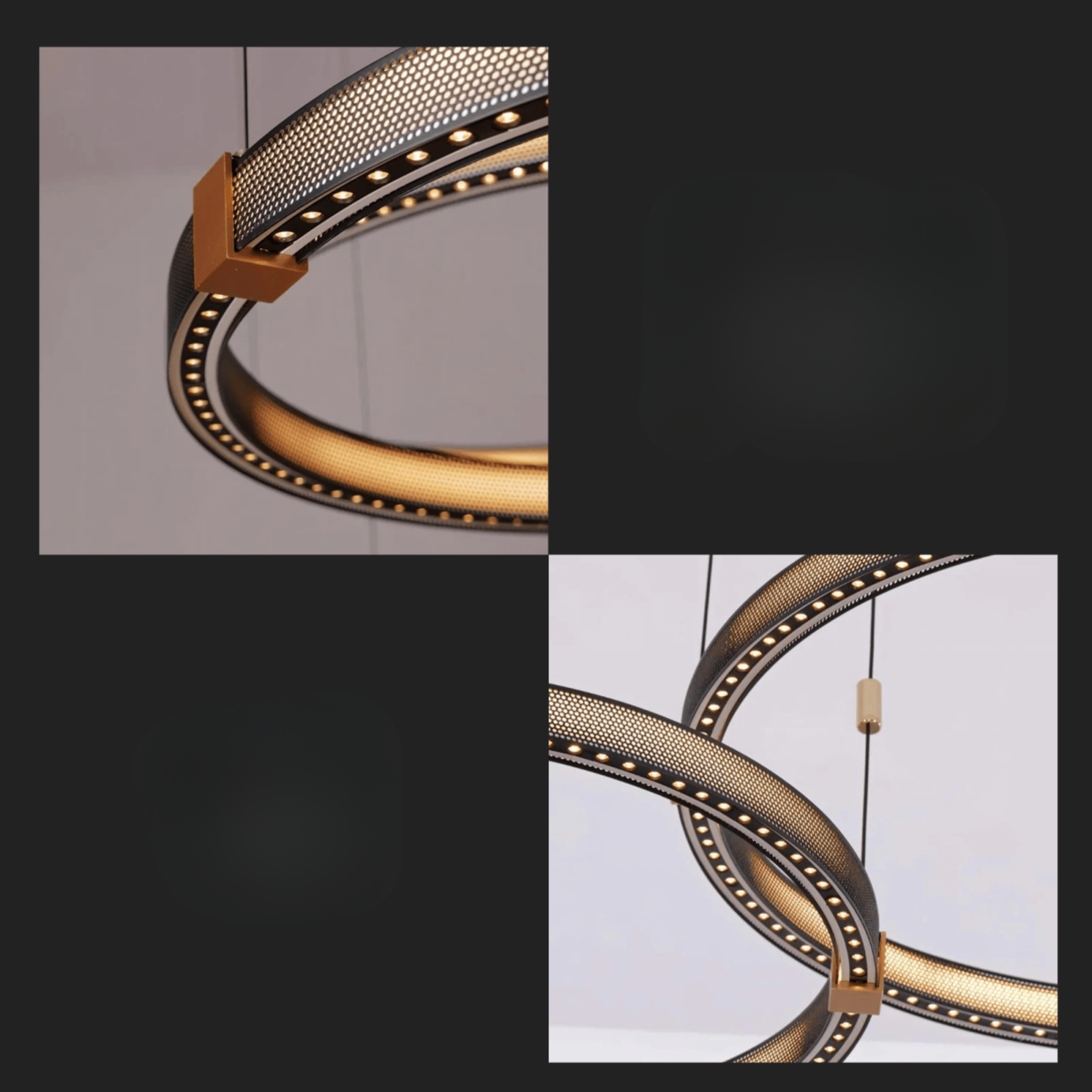 Freyza - Modern Elegant Aluminum Ring Chandelier Light Fixture