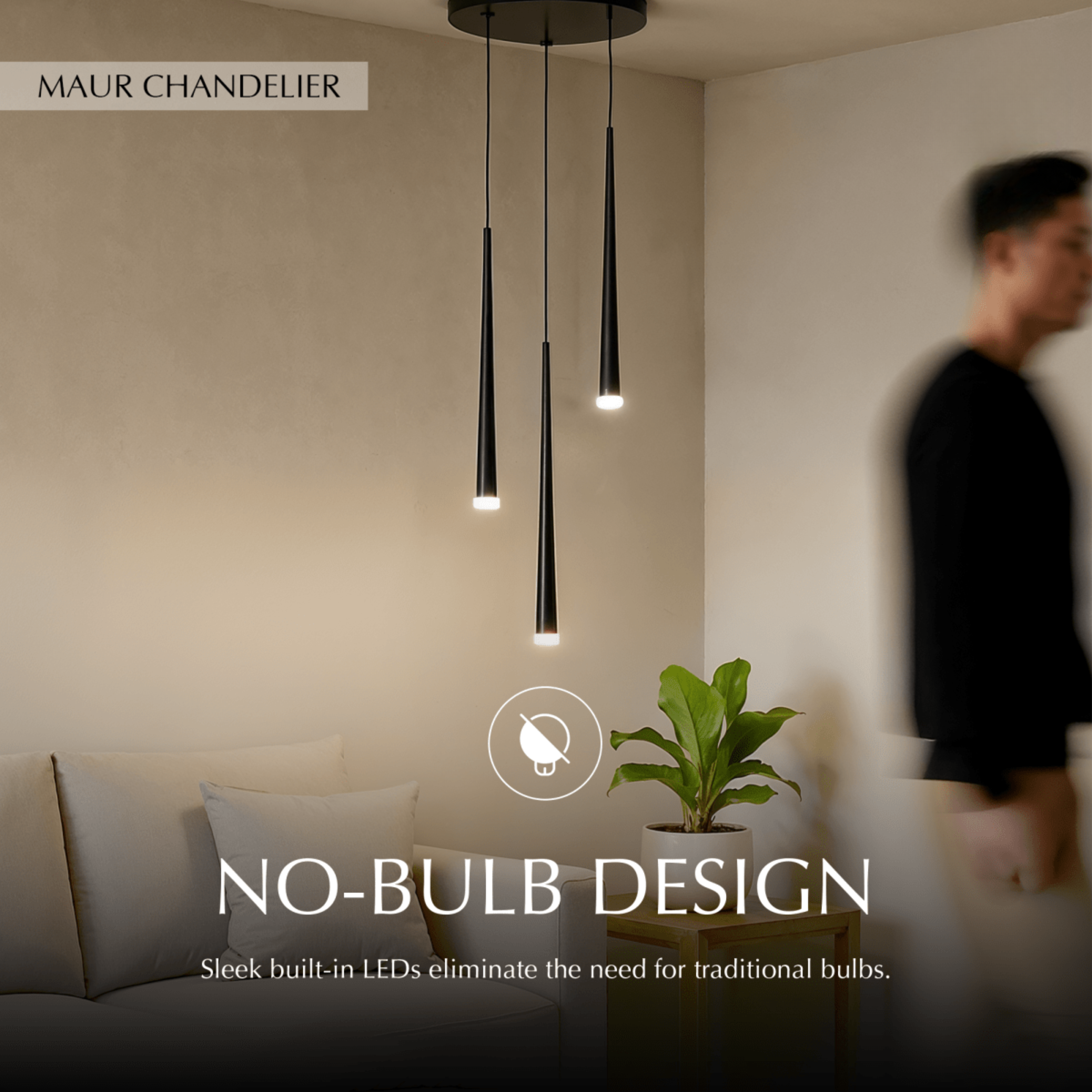 Freyza - Elegant Modern Stainless Steel Dining Room Chandelier Light
