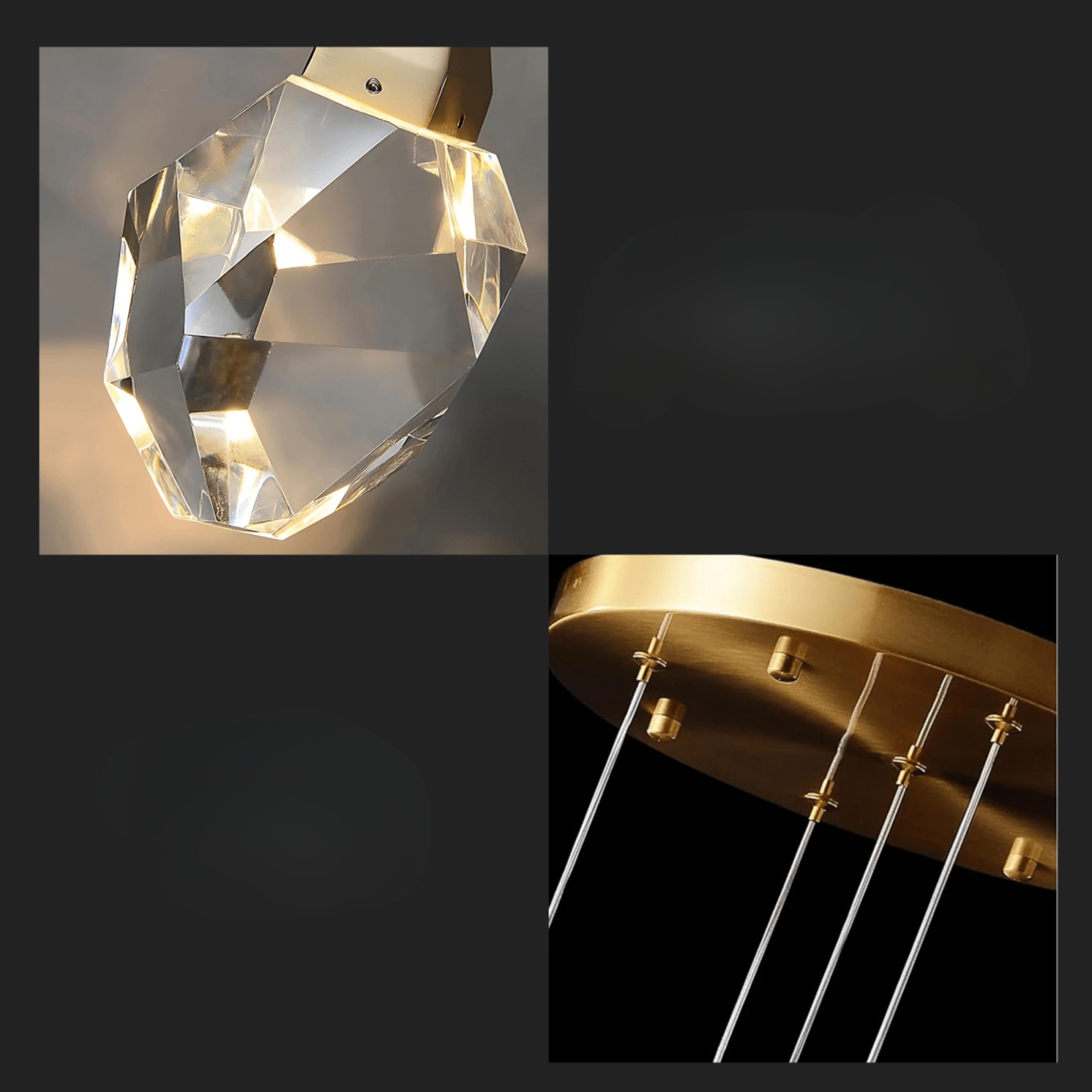 Freyza - Elegant Modern Crystal Chandelier Light Fixture