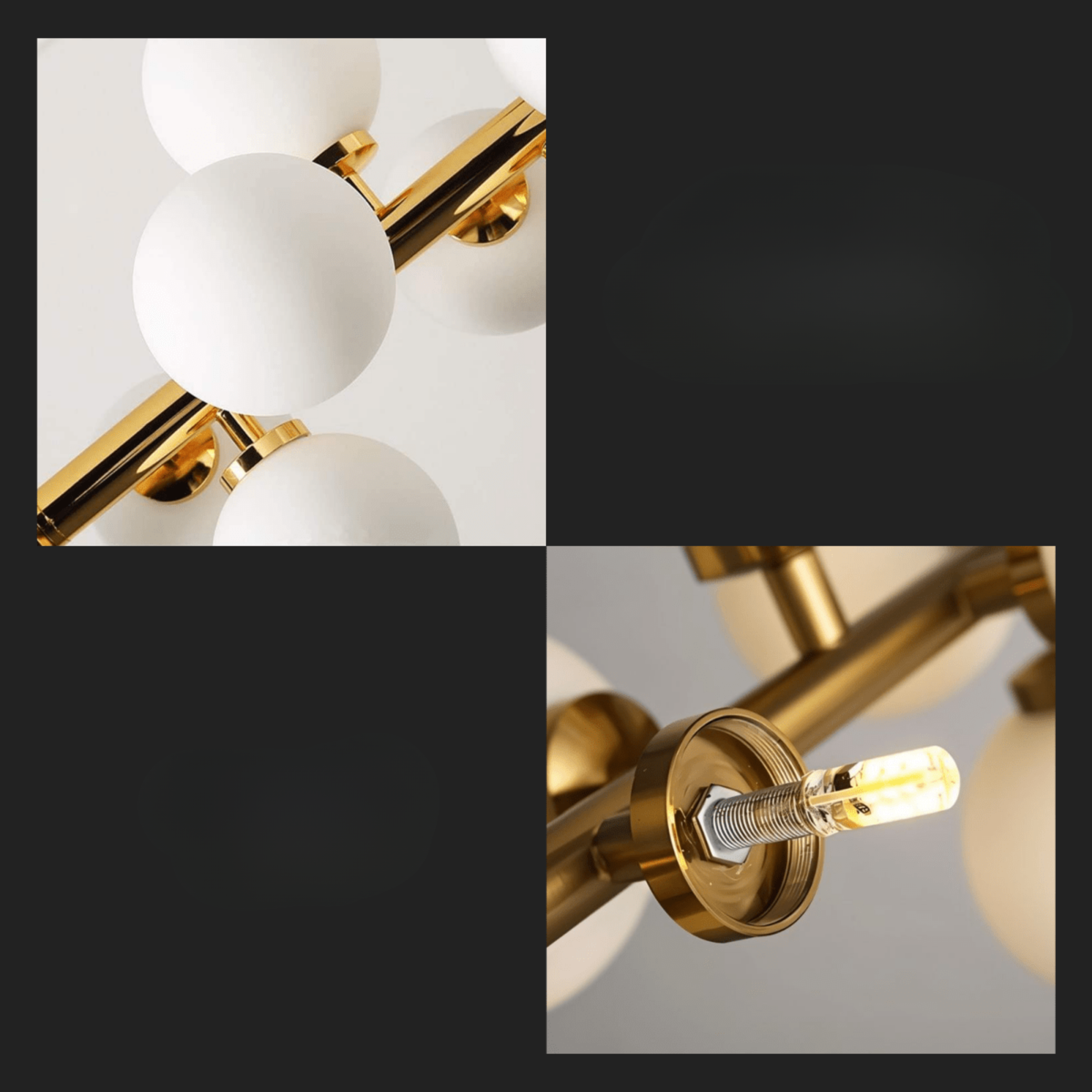 Freyza - Stylish Modern Metal And Glass Dining Room Chandelier