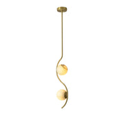 Freyza | Civenan Curved Alabaster Pendant Light – Kitchen Dining Room