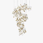 Freyza | Lustre moderne en céramique dorée Olivia – Salle à manger et salon modernes