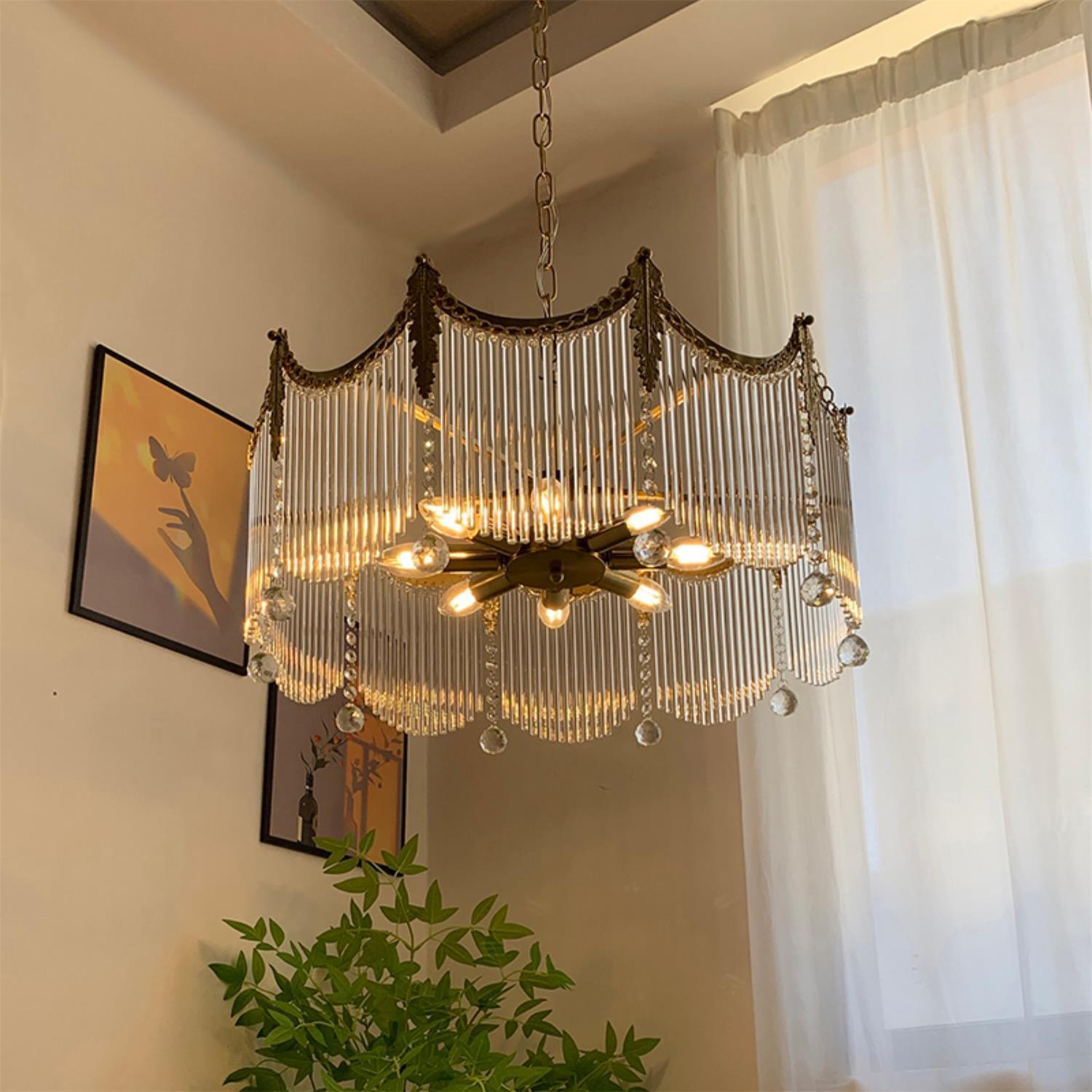 Freyza | Lustre en verre – Salle à manger et salon de style champêtre