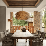 Freyza - ValenciaRattan | Elegant Natural Bohemian Kitchen Pendant Light Fixture