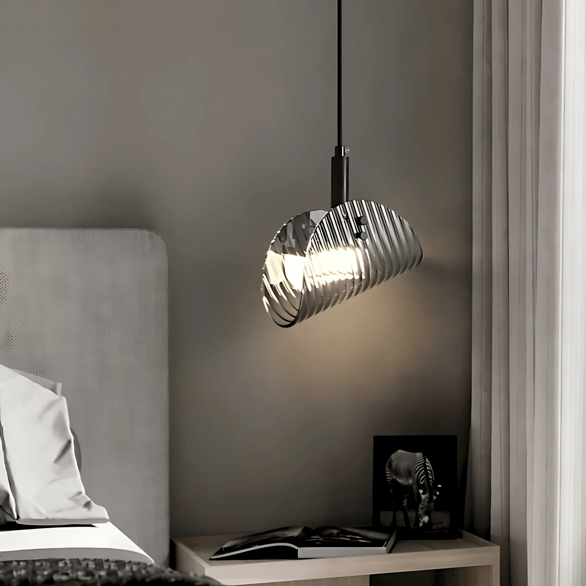 Valhalla | Modern Black Glass Industrial Chandelier Light 7
