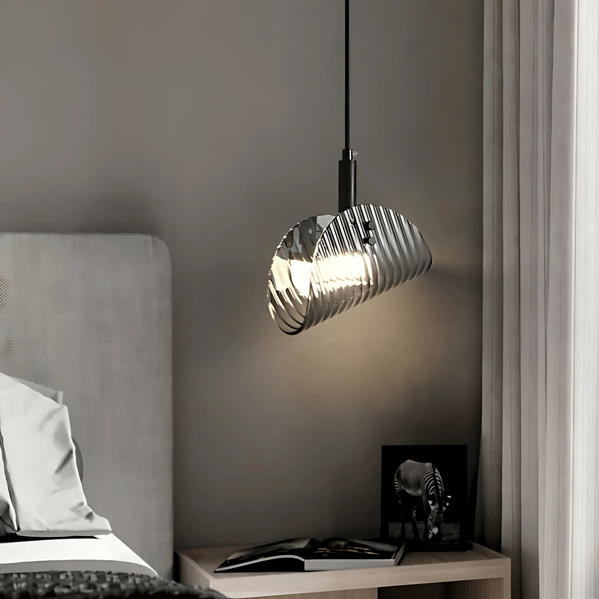 Valhalla | Modern Black Glass Industrial Chandelier Light 7
