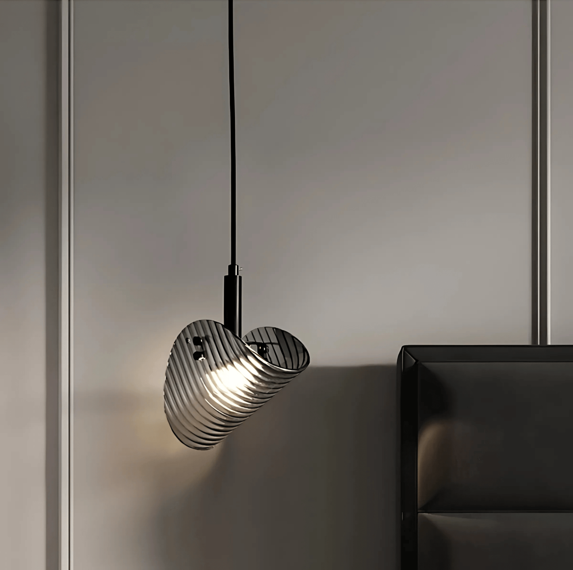 Valhalla | Modern Black Glass Industrial Chandelier Light 8