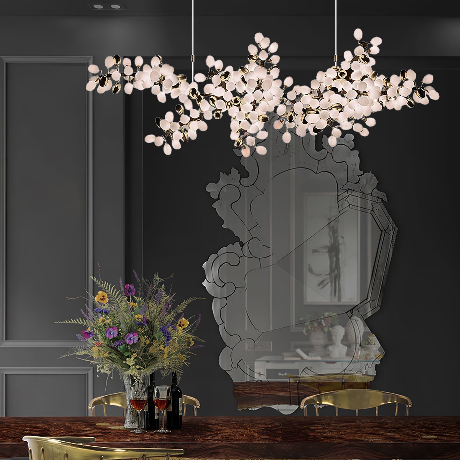 Freyza | Cithaila postmoderner Luxus-Glaskronleuchter – modernes Esszimmer, Wohnzimmer