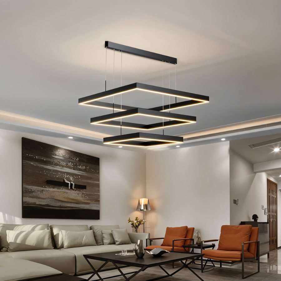 Freyza - VannaLux | Elegant Modern Wrought Iron Adjustable Chandelier