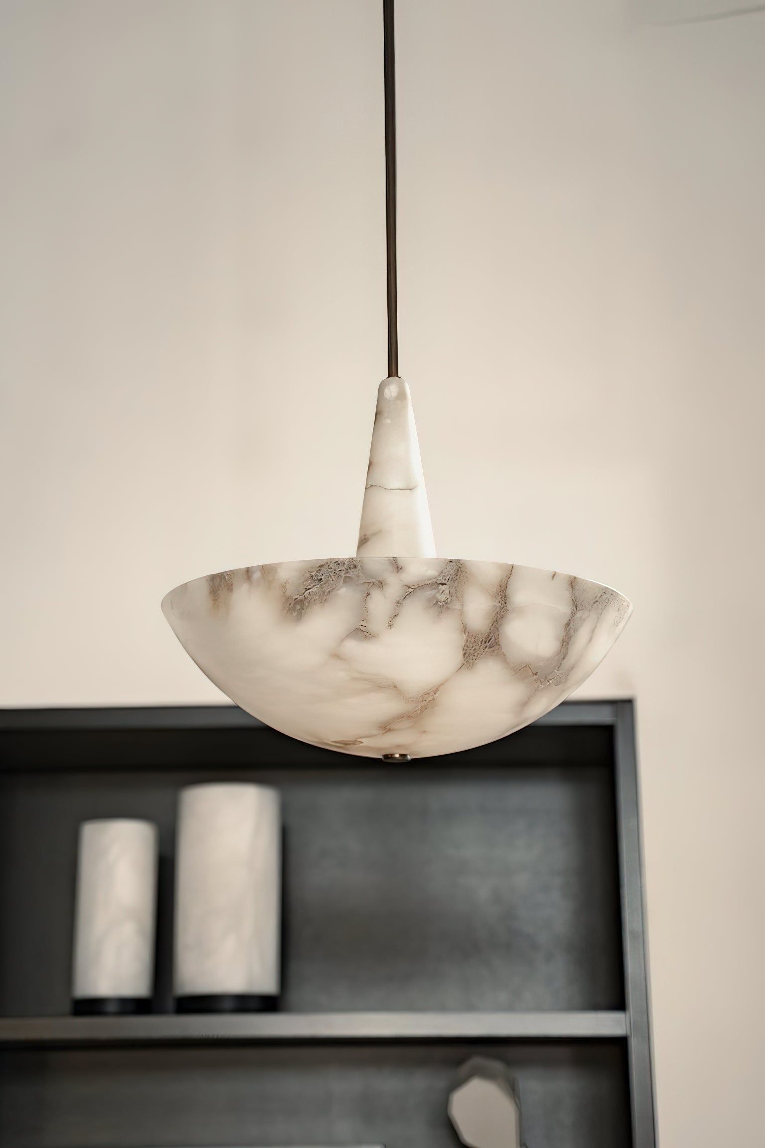 Freyza | Nysilos nordische Pendelleuchte aus Alabaster – nordische Küche und Esszimmer