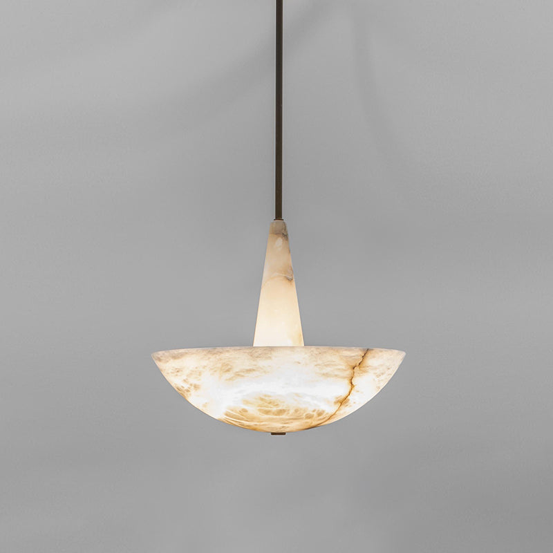 Freyza | Nysilos nordische Pendelleuchte aus Alabaster – nordische Küche und Esszimmer