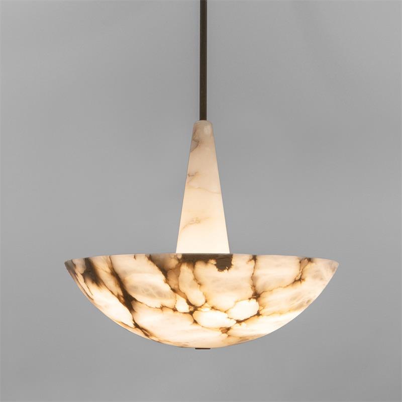 Freyza | Nysilos nordische Pendelleuchte aus Alabaster – nordische Küche und Esszimmer