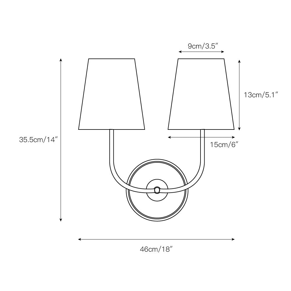 Freyza | Olvaror Vintage Industrial Fabric Wall Light – Industrial Bedroom Hallway
