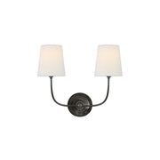 Freyza | Olvaror Vintage Industrial Fabric Wall Light – Industrial Bedroom Hallway