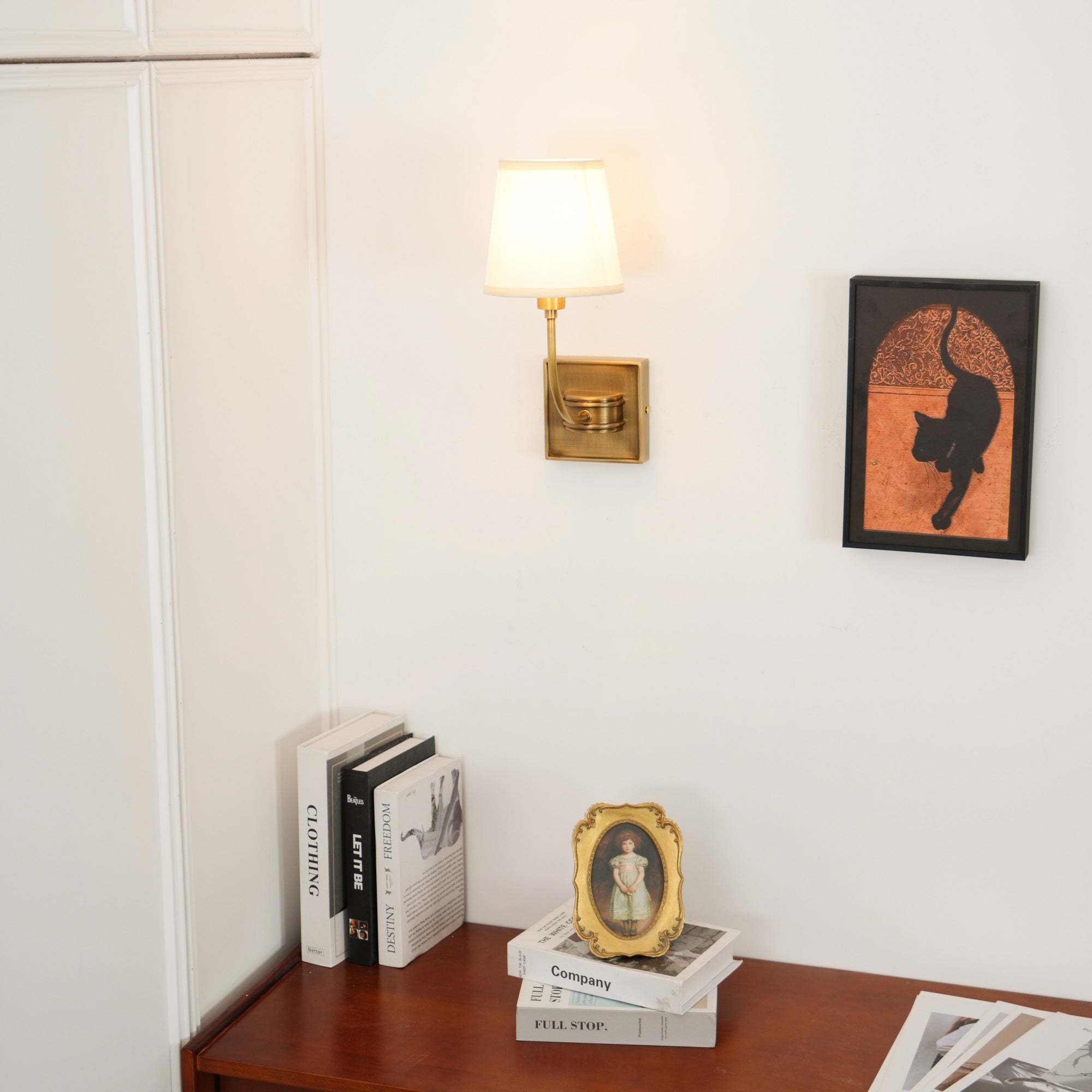 Freyza | Olvaror Vintage Industrial Fabric Wall Light – Industrial Bedroom Hallway