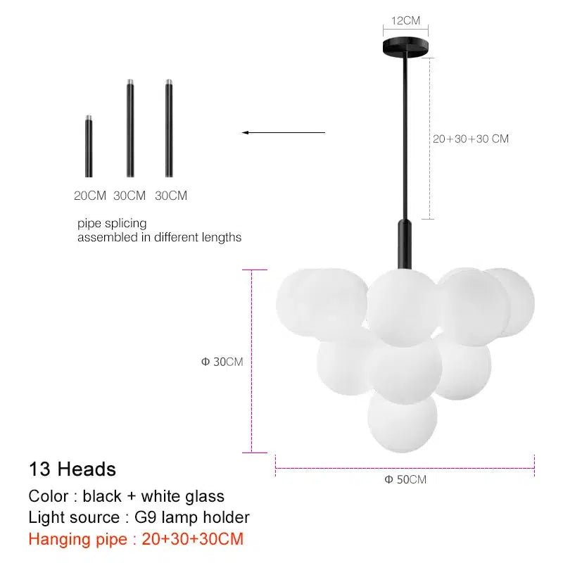 Freyza - VenetianGlow | Elegant Contemporary Metal and Glass Chandelier
