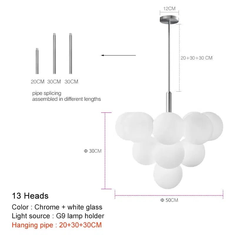 Freyza - VenetianGlow | Elegant Contemporary Metal and Glass Chandelier