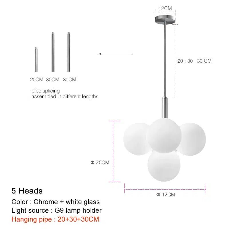 Freyza - VenetianGlow | Elegant Contemporary Metal and Glass Chandelier