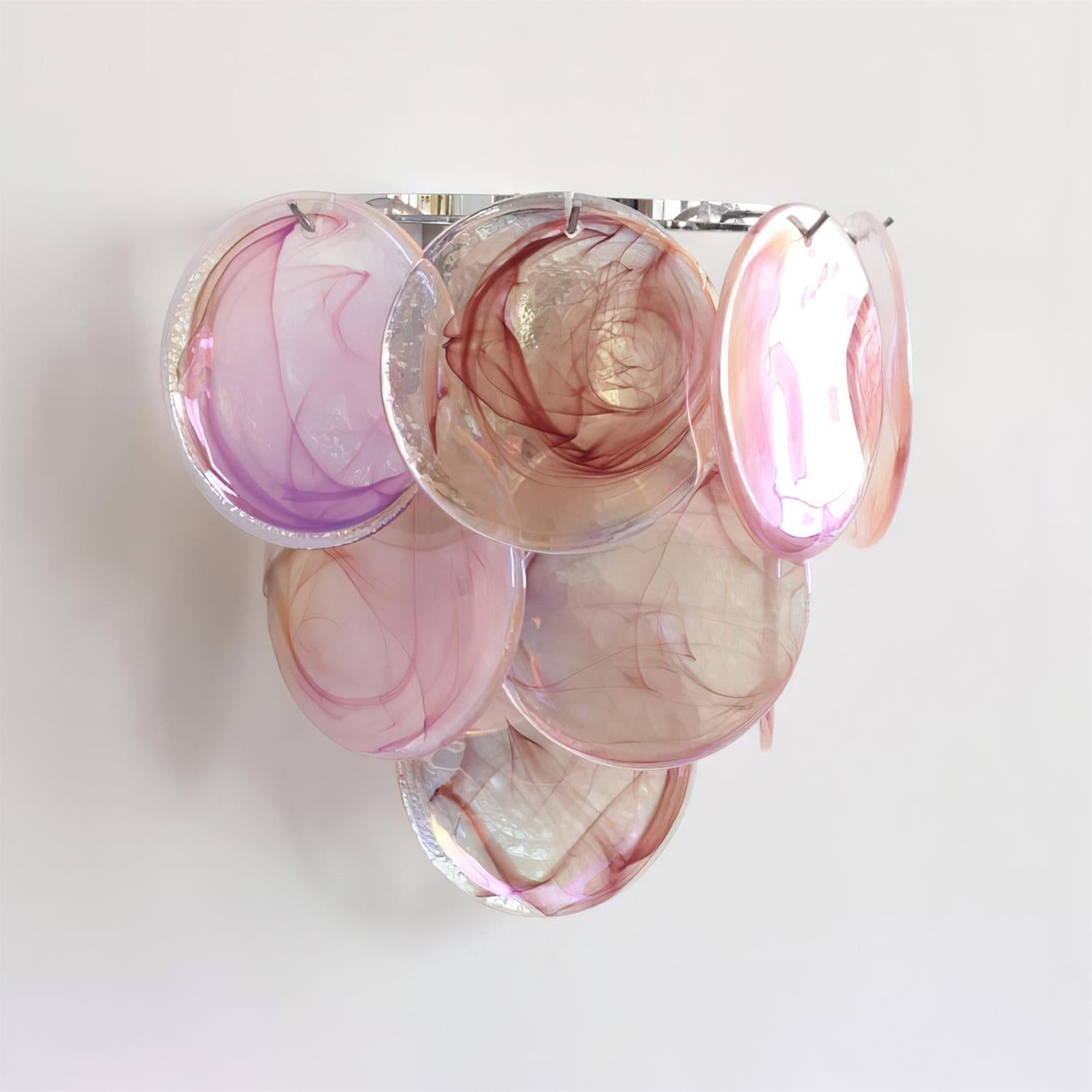 Freyza | Applique murale d’intérieur en verre multicolore à plusieurs lumières Ephira – chambre, salon