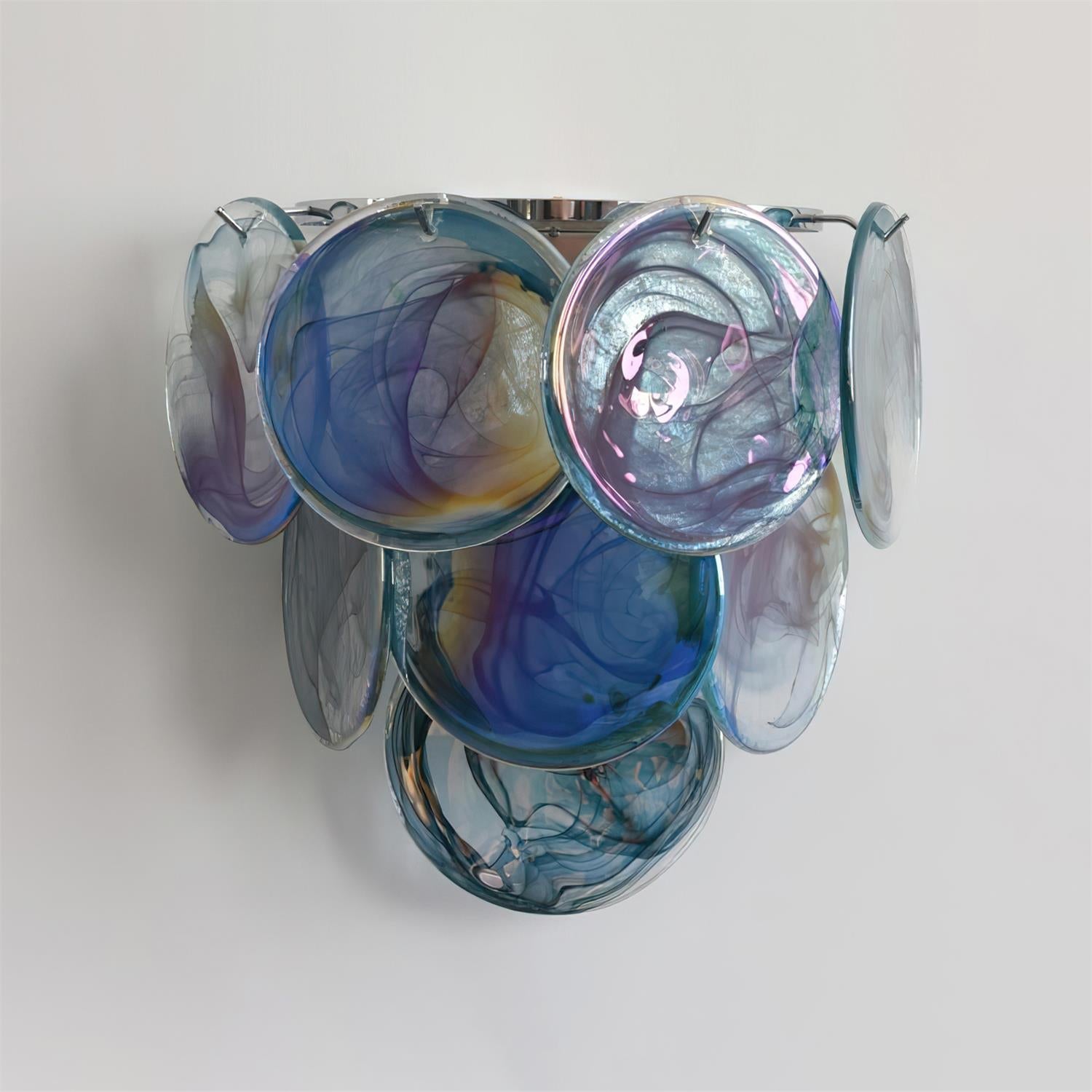 Freyza | Applique murale d’intérieur en verre multicolore à plusieurs lumières Ephira – chambre, salon