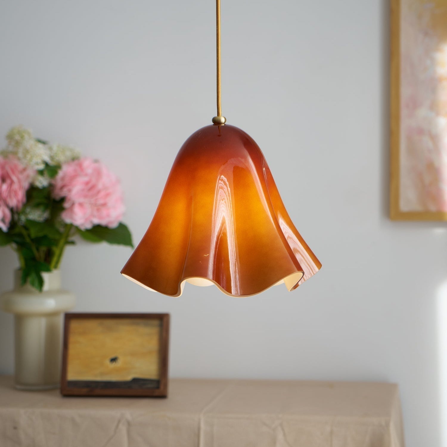 Freyza | Liora Bell Glas-Pendelleuchte – Küche, Esszimmer