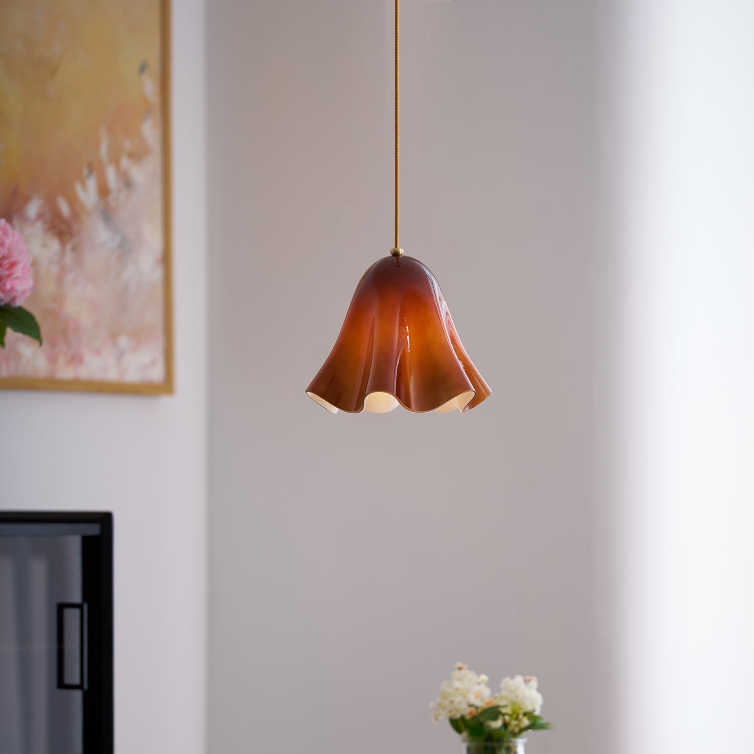 Freyza | Liora Bell Glas-Pendelleuchte – Küche, Esszimmer