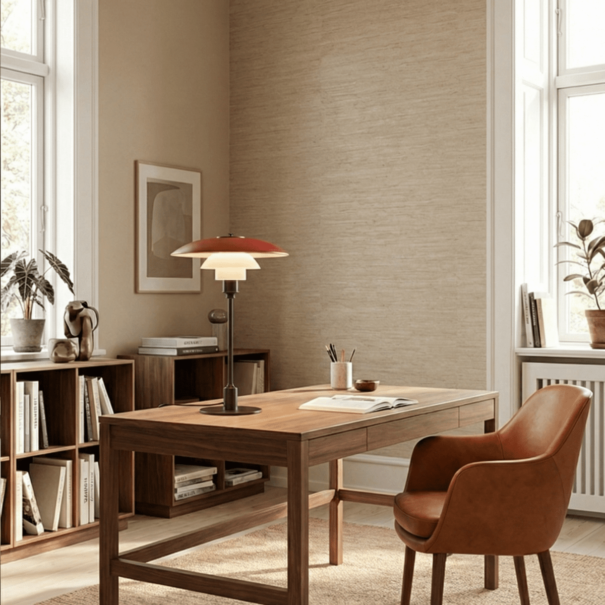VerdantGlow | Elegant Modern Aluminum Table Lamp for Bedside or Living Room 5