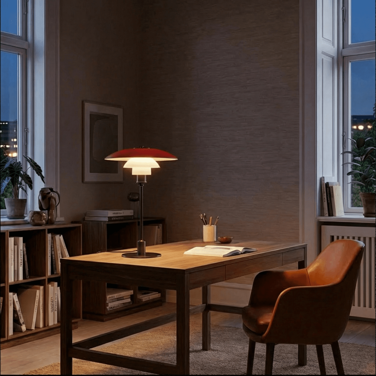 VerdantGlow | Elegant Modern Aluminum Table Lamp for Bedside or Living Room 6