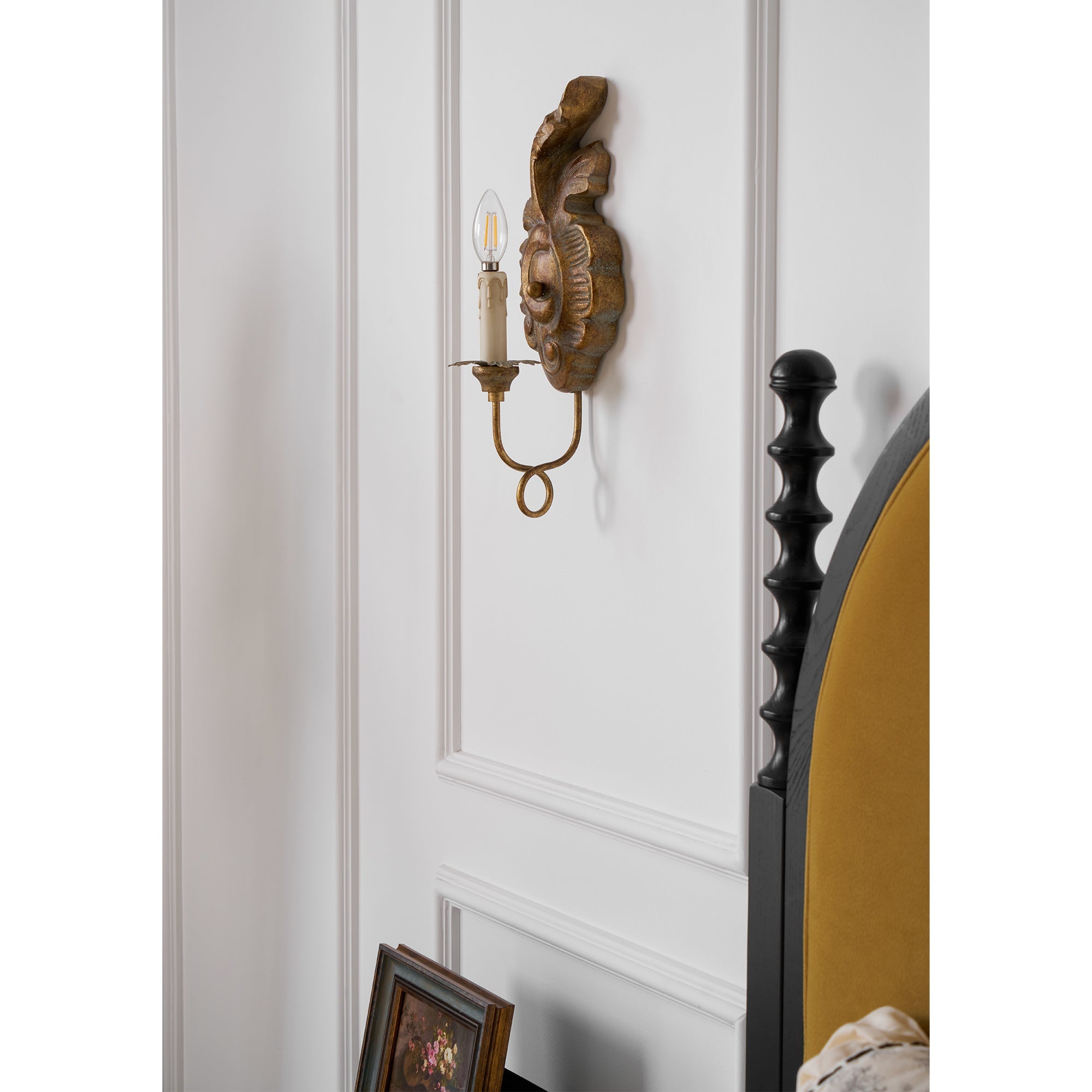 Freyza | Olsilel Elegance Vintage Resin Wall Light – Vintage Bedroom Hallway